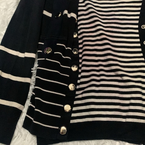 Carlisle Blue/White Stripe Cardigan Set - Picture 3 of 9